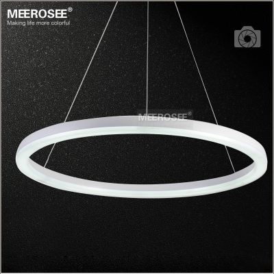 26 inch led ring light fixture acrylic pendant light modern led lighting white led lustre suspension drop lamp