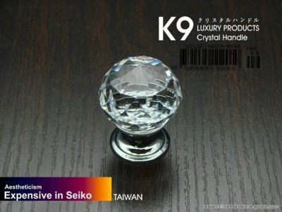 (4 pieces/lot) 25mm viborg k9 glass crystal knobs drawer pulls & cabinet handle &drawer knobs,sa-952-pss-25