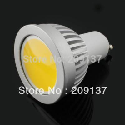 50pcs/lot cob gu10 led bulb dimmable 5w cob led spot light ,led down light