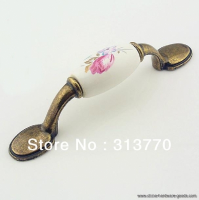 76mm ceramic wardrobe handles drawer door handle furniture handle