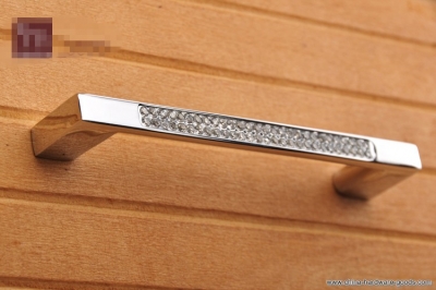 96mm european modern minimalist furniture hardware k9 crystal handle cabinet drawer wardrobe door handle handle whole [Door knobs|pulls-2128]