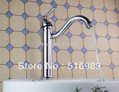 chorme brass spray swivel 360 spout kitchen sink faucet one hole mixer tap tree241 [bathroom-mixer-faucet-1688]
