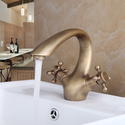 e_pak contemporary 8638/16 torneira banheiro double handle control antique brass bathroom sink torneira tap mixer basin faucet [worldwide-free-shipping-9664]