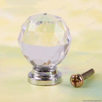 first 1 4 8pcs crystal cupboard knob diamond shape drawer cabinet pull handle 30mm[1] [worldwide ]