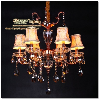 metal crystal suspension chandelier lighting with 6 arms mds37-l6 d600mm h700mm