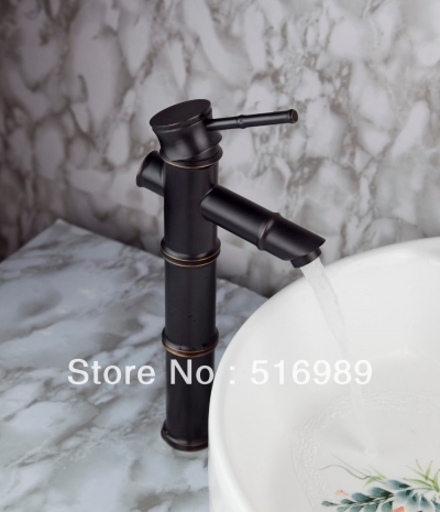 oil rubbed bronze bathroom faucet glass waterfall one hole/handle tap tree290