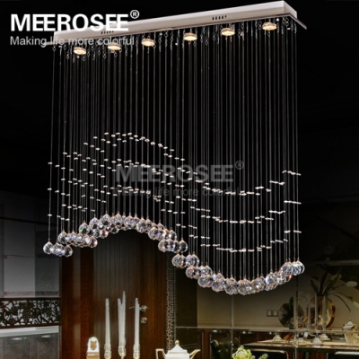 rectangle crystal chandelier light fixture crystal curtain wave lamp for ceiling dining room prompt guanrantee [crystal-ceiling-light-2653]