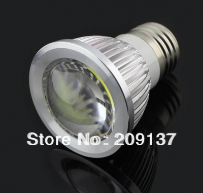 10pcs/lot e27 gu10 5w cob led lamp bulb 85v-260v white light warm light energy saving bright [mr16-gu10-e27-e14-led-spotlight-6949]