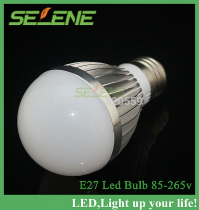 1pc/lot led lamp e27 led bulb high brightness 5w 85-265v warm white cool white energy saving led light [led-bulb-lamp-4668]