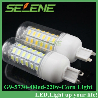 2014 smd5730 g9 15w led corn bulb,g9 48led 5730 220v warm white /white led lamps,5730smd chandelier led lighting,led lamps [smd5730-8751]