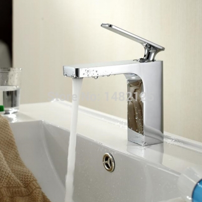 2015 new arrival patent design lead single lever solid brass washing room faucet taps mixer