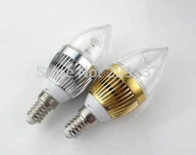 30pcs/lot 3x3w 9w led candle light , e14 /e12 e27 led bulb lamp warm white / cool white e14 led 12v candle [led-candle-bulb-4716]