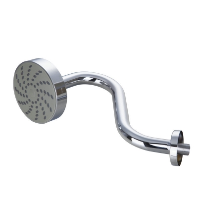 4.8" a grade abs plastic round shower head with curved shower arm d0185619 [normal-shower-head-7409]