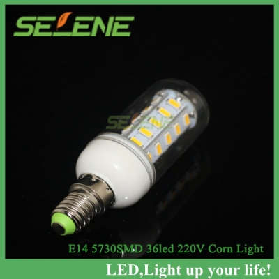 5pcs e14 5730 led light led lamp ac220v-240v corn bulbs e14 5730 36leds lamps 5730 smd 12w energy efficient e14 led lighting [smd5730-8766]