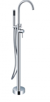 brand new floor mouted bathtub mixer tap faucet hand shower floor standing mixer brass chrome finish