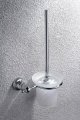 chrome finish bath bathroom suction cup toilet brush holder ok002d