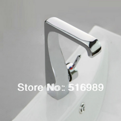 /cold water design brass basin bathroom mixer tap polished chrome sink faucet d-017 [bathroom-mixer-faucet-1817]