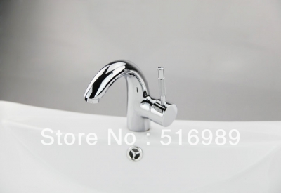deck mount chrome swivel kitchen faucet spray brass single lever mixer taps basin sink nb-053 [bathroom-mixer-faucet-1584]