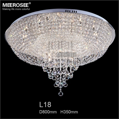 diameter 800mm large crystal ceiling light fixture/ lamp, mordern lustre crystal light for foyer hallyway bedroom md8559