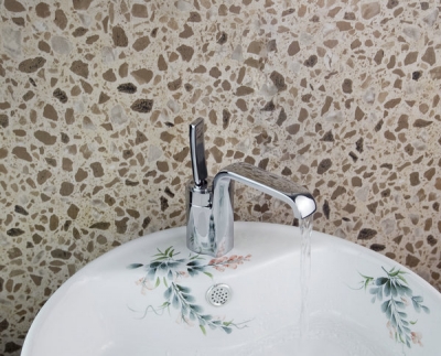 e_pak contemporary square 360 degree swivel handle 8418b/7 tap chrome single hole bathroom mixer basin faucet