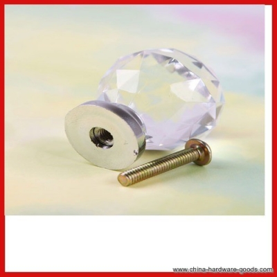 full new savetop 1pcs 30mm crystal cupboard drawer cabinet knob diamond shape pull handle #06 save up to 50% latest style [Door knobs|pulls-298]