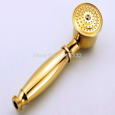 gold copper bathroom shower head water saving hand-held sprayer tap banheiro lavabo gloden ducha hardware [shower-faucet-8357]