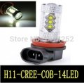 h11 cree cob led car 80w high power fog lights white lamp auto headlight bulbs daytime running light 12-24v cd00178