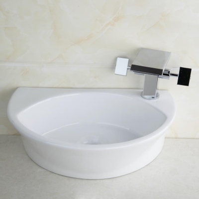 hello bathroom countertop ceramic basin sink faucet set bacia torneira da pia tw32048365b wash basin vanity+waterfall mixer taps [ceramic-sink-2285]