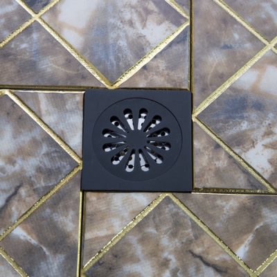 hello floor drain bathroom euro oil rubbed black bronze 5382 thick stainless steel 304 chrome bathroom shower square floor drain
