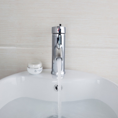 hello modern style polished chrome bathroom basin faucet 8340/99 torneira da bacia single handle sink mixer taps [bathroom-mixer-faucet-1767]