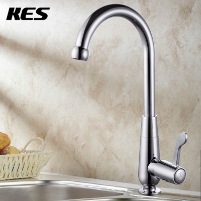 kes k808a1 cold tap single lever kitchen pantry bar faucet with 24-inch supply hose, polished chrome [kitchen-faucet-4097]