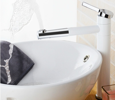 luxury color brass bathroom color tap white color faucet bf002