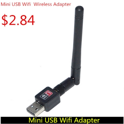 mini 150m usb wifi wireless adapter computer network networking card 802.11 n / g / b lan adapter with antenna