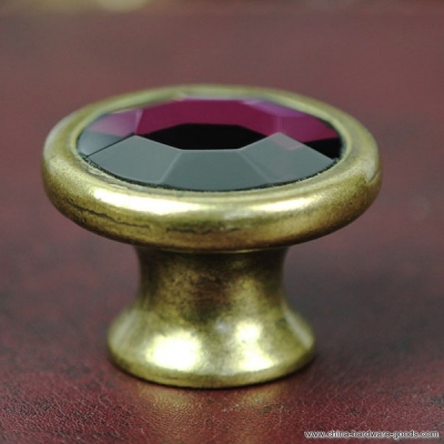 modern fasfhion european k9 crystal furniture knob high grade antique brown closet pulls cabinet handle/rural style pull [Door knobs|pulls-2249]
