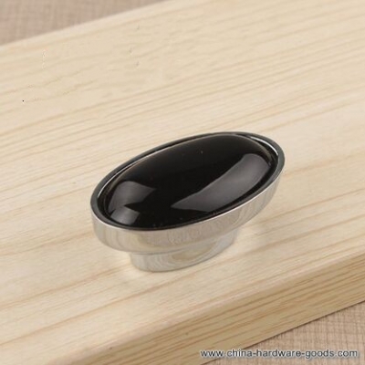 modern simple kichen cabinet knob handle black ceramic drawer pull knob shiny silver cupbord dresser furniture knob pull handle