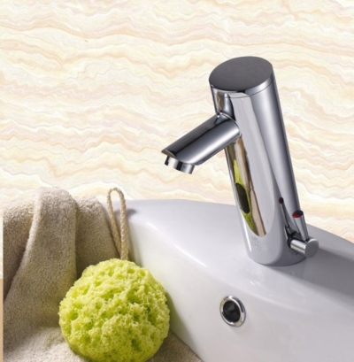 new and cold solid brass bathroom basin faucet automatic sensor faucet mixer tap sink water af005 [basin-faucet-75]