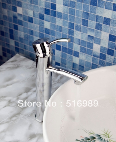 new brand bathroom sink faucet contemporary chrome spray vessel one hole/handle tap tree804 [bathroom-mixer-faucet-1876]