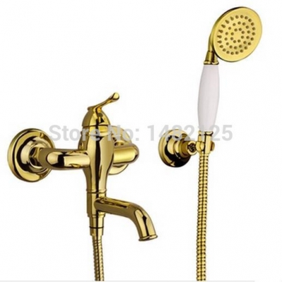 new promotion for 2015 christmas! golden finish bathtub faucet [bathtub-faucet-2092]