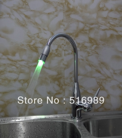 newly deck mount wash basin sink vessel led brand kitchen basin mixer chrome mixer tap faucet bree122 [kitchen-led-4237]