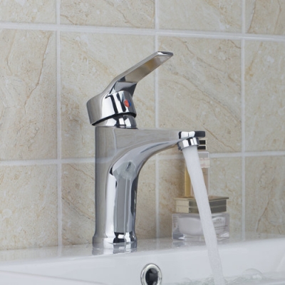 short deck mounted bathroom basin faucet vessel vanity single handle chrome 8359 deck mounted sink tap mixer faucet [bathroom-mixer-faucet-1932]