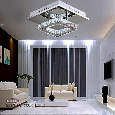 square led crystal light chandelier lighting for aisle porch hallway stairs wth led light bulb 12 watt guarantee