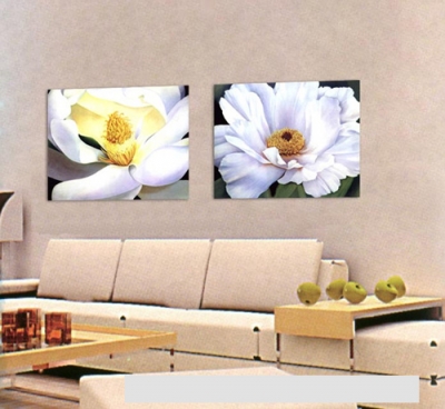 white flower new brand abstract art huge print oil painting wall decor canvas (no frame) bree1018 [painting-7786]