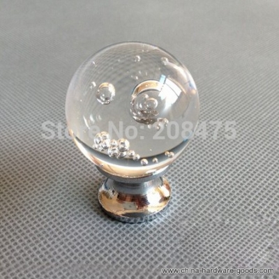 10pcs/lot clear crystal glass kitchen cabinet knobs handles dresser cupboard door