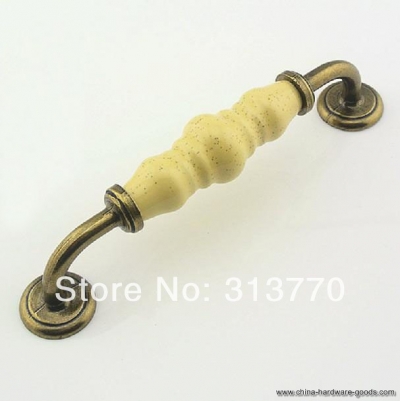 128mm ceramic cupboard cabinet pull wardrobe door drawer furniture handle [Door knobs|pulls-1081]
