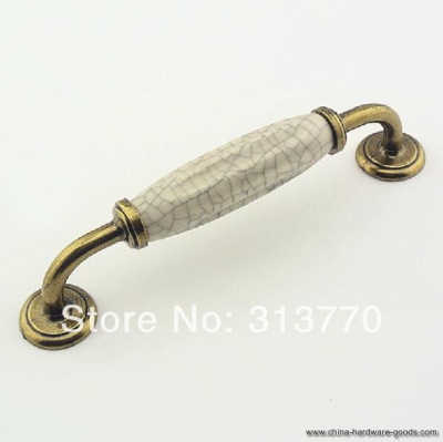 128mm ceramic furniture drawer pulls kitchen handle [Door knobs|pulls-1098]