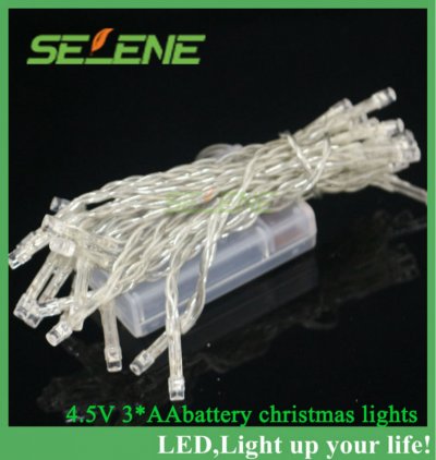 5ps 30 led string light for christmas party wedding fairy light decorative rgb/warm white /white christmas 4.5v [holiday-lights-3999]