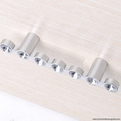 64mm k9 crystal glass chrome cabinet cupboard door knob clear diamond furniture handle knob & drawer pulls,wardrobe hardware