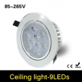 aluminum body 9 x 3w cree led ceiling lamp 27w recessed downlight ac 110v / 220v with led driver for home indoor lighting 4pcs