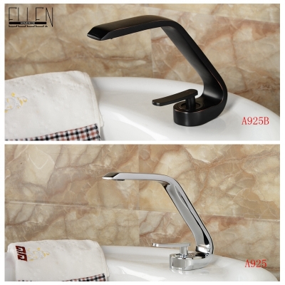 contemporary unique shape bathroom faucet copper chrome and oil rubbed bronze sink tap deck mounted washbasin torneira [chrome-basin-faucet-2327]