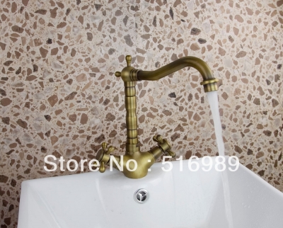 deck mount wash basin sink vessel torneira tapdurable anti-brass bathroom and kitchen tap faucet mixer sam172 [antique-brass-1191]